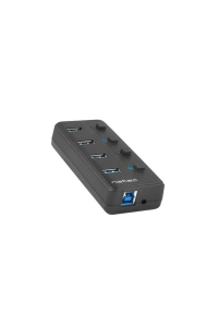 Obrázok pre NATEC HUB USB 3.0 MANTIS 2 4-PORTOVÝ S PŘEPÍNAČEM + NAPÁJECÍ ZDROJ