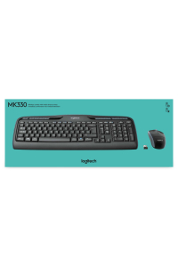 Obrázok pre Logitech Wireless Combo MK330 klávesnice Obsahuje myš Kancelář USB QWERTY US Mezinárodní Černá