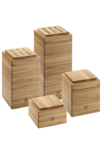 Set of 4 Zwilling bamboo containers Obrázok pre Set of 4 Zwilling bamboo containers
