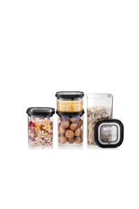 Obrázok pre GEFU PANTRY Obdélníkový Kontejner Černá, Průhledná 4 kusů