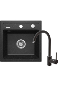 Obrázok pre Granite sink with 1-bowl faucet