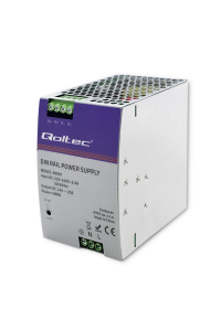 Obrázok pre Qoltec 50901 Průmyslový napájecí zdroj na DIN lištu | 480 W | 24 V | 20 A