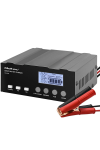 Qoltec 12V Smart Microprocessor Charger | 12.6V | 24V | Charger with repair function for AGM GEL | LCD Obrázok pre Qoltec 12V Smart Microprocessor Charger | 12.6V | 24V | Charger with repair function for AGM GEL | LCD