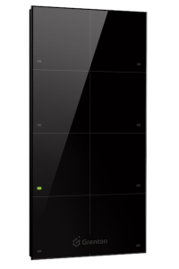 Grenton touch panel / 8 touch fields / TF-Bus / black glass front Obrázok pre Grenton touch panel / 8 touch fields / TF-Bus / black glass front