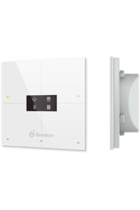 Grenton smart panel / 4 touch fields / OLED / TF-Bus display / white glass front Obrázok pre Grenton smart panel / 4 touch fields / OLED / TF-Bus display / white glass front