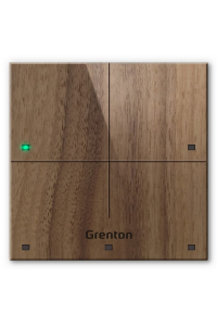 Grenton touch panel / 4 touch fields / TF-Bus / dark wooden front Obrázok pre Grenton touch panel / 4 touch fields / TF-Bus / dark wooden front
