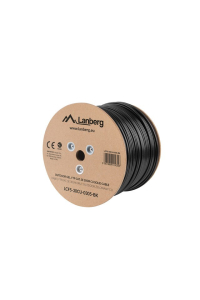 Lanberg LCF5-30CU-0305-BK síťový kabel Černá 305 m Cat5e F/UTP (FTP) Obrázok pre Lanberg LCF5-30CU-0305-BK síťový kabel Černá 305 m Cat5e F/UTP (FTP)