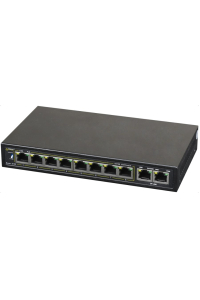 Obrázok pre PULSAR S108 síťový přepínač Fast Ethernet (10/100) Podpora napájení po Ethernetu (PoE) Černá