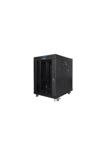 Lanberg FF01-8015-12BL rack 15U Volně stojící rack Černá Obrázok pre Lanberg FF01-8015-12BL rack 15U Volně stojící rack Černá