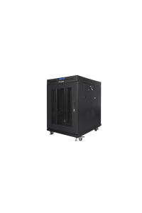 Lanberg FF01-8015-23BL rack 15U Volně stojící rack Černá Obrázok pre Lanberg FF01-8015-23BL rack 15U Volně stojící rack Černá