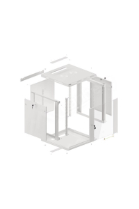 Lanberg WF01-6612-10S rack 12U Nástěnný regál Šedá Obrázok pre Lanberg WF01-6612-10S rack 12U Nástěnný regál Šedá