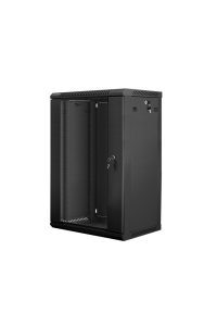Lanberg WF01-6418-10B rack 18U Nástěnný regál Černá Obrázok pre Lanberg WF01-6418-10B rack 18U Nástěnný regál Černá