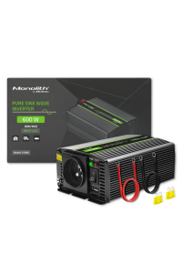 Qoltec Monolith zdroj/transformátor Auto 600 W Černá Obrázok pre Qoltec Monolith zdroj/transformátor Auto 600 W Černá