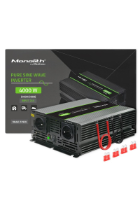Qoltec Monolith zdroj/transformátor Auto 4000 W Černá Obrázok pre Qoltec Monolith zdroj/transformátor Auto 4000 W Černá