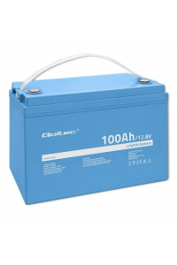 Qoltec 53705 baterie pro vozidla Lithium-železo-fosfátová (LiFePo4) 100 Ah 12,8 V 100 A Auto Obrázok pre Qoltec 53705 baterie pro vozidla Lithium-železo-fosfátová (LiFePo4) 100 Ah 12,8 V 100 A Auto