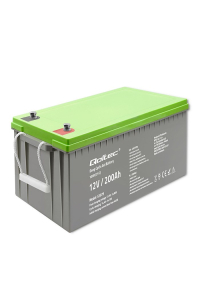 Obrázok pre Qoltec Akumulator żelowy Deep Cycle | 12V | 200Ah | 62.5kg