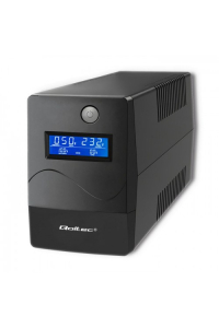 Qoltec Monolith zdroj nepřerušovaného napětí S dvojitou konverzí (online) 0,85 kVA 480 W 2 AC zásuvky / AC zásuvek Obrázok pre Qoltec Monolith zdroj nepřerušovaného napětí S dvojitou konverzí (online) 0,85 kVA 480 W 2 AC zásuvky / AC zásuvek