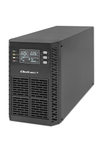Qoltec 52280 Nepřerušitelný zdroj napájení (UPS) | 1kVA | 1000W | Účiník 1,0 | LCD | EPO | USB | Online Obrázok pre Qoltec 52280 Nepřerušitelný zdroj napájení (UPS) | 1kVA | 1000W | Účiník 1,0 | LCD | EPO | USB | Online