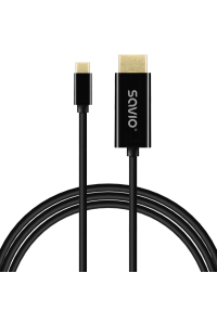 Obrázok pre SAVIO CL-190 Kabel USB-C na HDMI, 30Hz, 1m, plast