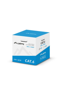 Lanberg LCS6-11CU-0305-S síťový kabel Šedá 305 m Cat6 SF/UTP (S-FTP) Obrázok pre Lanberg LCS6-11CU-0305-S síťový kabel Šedá 305 m Cat6 SF/UTP (S-FTP)