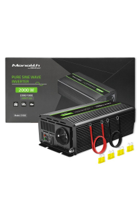 Obrázok pre Qoltec Monolith zdroj/transformátor Auto 2000 W Černá