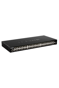 Obrázok pre D-Link DGS-1520-52/E síťový přepínač Řízený L3 10G Ethernet (100/1000/10000) 1U Černá
