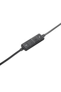 Obrázok pre Logitech H650E Sluchátka s mikrofonem Kabel Přes hlavu Kancelář / call centrum USB Typ-A Černá, Stříbrná