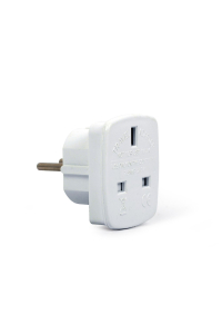 Obrázok pre Gembird A-AC-UKEU-001 zásuvkový adaptér Typ G (UK) Typ F Bílá