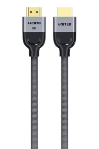 Obrázok pre UNITEK 8K Braided Nylon 2M HDMI kabel HDMI Typ A (standardní) Šedá