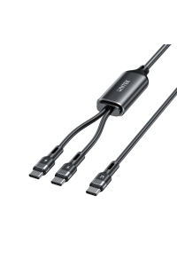 UNITEK USB-C 2W1 PD 100W SILIKONOVÝ KABEL 1,8 M Obrázok pre UNITEK USB-C 2W1 PD 100W SILIKONOVÝ KABEL 1,8 M