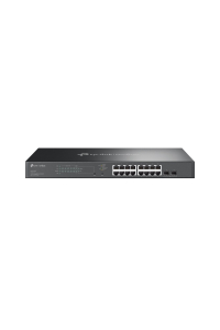 Obrázok pre TP-Link Omada SG2218P síťový přepínač Řízený L2/L2+ Gigabit Ethernet (10/100/1000) Podpora napájení po Ethernetu (PoE) 1U Černá