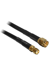 Obrázok pre DeLOCK 10m SMA m/f koaxiální kabel CFD200 Černá