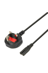 Obrázok pre iBOX Euro 2-PIN napájecí kabel Audio-RTV VDE 1,8 m UK zástrčka