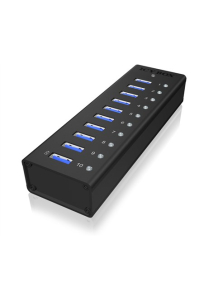 ICY BOX IB-AC6110 USB 3.2 Gen 1 (3.1 Gen 1) Type-B 5000 Mbit/s Černá Obrázok pre ICY BOX IB-AC6110 USB 3.2 Gen 1 (3.1 Gen 1) Type-B 5000 Mbit/s Černá