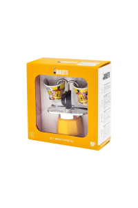 Obrázok pre Bialetti Mini Express Lichtenstein Moka konvička Stříbrná, Žlutá
