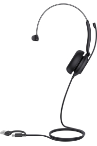 Yealink UH35 Mono Teams USB-C/A Sluchátka s mikrofonem Kabel Přes hlavu Hovory/hudba USB Type-C / USB Type-A Černá Obrázok pre Yealink UH35 Mono Teams USB-C/A Sluchátka s mikrofonem Kabel Přes hlavu Hovory/hudba USB Type-C / USB Type-A Černá