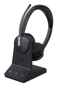 Yealink WH64 Dual UC Sluchátka s mikrofonem Bezdrátový Přes hlavu Kancelář / call centrum USB typu C Bluetooth Černá Obrázok pre Yealink WH64 Dual UC Sluchátka s mikrofonem Bezdrátový Přes hlavu Kancelář / call centrum USB typu C Bluetooth Černá