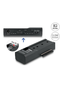 Obrázok pre DeLOCK Převodník USB Type-C pro 1 x SSD M.2 NVMe + 1 x SATA SSD/HDD s funkcí klonování