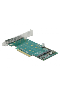 Obrázok pre DeLOCK Karta PCI Express x8 na 2 x interní M.2 Key M NVMe - rozvětvení - Low Profile