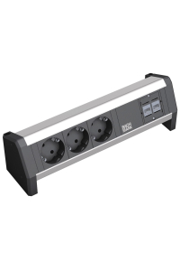 Bachmann Desk 1 napájecí prodlužovačka 3 AC zásuvky / AC zásuvek Černá Obrázok pre Bachmann Desk 1 napájecí prodlužovačka 3 AC zásuvky / AC zásuvek Černá