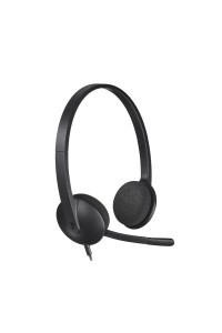 Obrázok pre Logitech 981-000475 sluchátka / náhlavní souprava Sluchátka s mikrofonem Kabel Přes hlavu Kancelář / call centrum USB Typ-A Černá