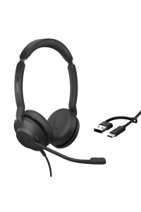 Obrázok pre Jabra Evolve2 30 SE Sluchátka s mikrofonem Kabel Přes hlavu Kancelář / call centrum USB Type-C / USB Type-A Černá