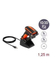 DeLOCK Průmyslová čtečka 1D a 2D čárových kódů pro 2,4 GHz nebo Bluetooth s indukční nabíjení stanicí Obrázok pre DeLOCK Průmyslová čtečka 1D a 2D čárových kódů pro 2,4 GHz nebo Bluetooth s indukční nabíjení stanicí