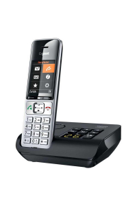 Gigaset COMFORT 500A Analog/DECT telefon Identifikace volajícího Černá, Stříbrná Obrázok pre Gigaset COMFORT 500A Analog/DECT telefon Identifikace volajícího Černá, Stříbrná