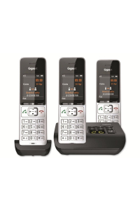 Obrázok pre Gigaset COMFORT 500A Trio Analog/DECT telefon Identifikace volajícího Černá, Stříbrná