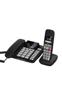 Obrázok pre Gigaset DL780 Plus Analog/DECT telefon Identifikace volajícího Černá