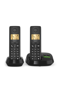 Obrázok pre Gigaset PURE 100A Duo Analog/DECT telefon Identifikace volajícího Černá
