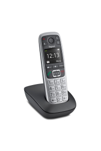 Gigaset E560 Analog/DECT telefon Černá, Stříbrná Obrázok pre Gigaset E560 Analog/DECT telefon Černá, Stříbrná