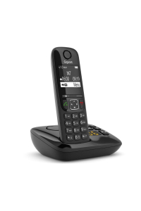 Gigaset AS690A Analog/DECT telefon Identifikace volajícího Černá Obrázok pre Gigaset AS690A Analog/DECT telefon Identifikace volajícího Černá
