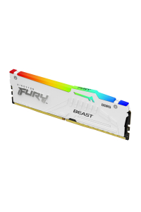 Kingston Technology FURY Beast 16 GB 6000 MT/s DDR5 CL36 DIMM White RGB EXPO Obrázok pre Kingston Technology FURY Beast 16 GB 6000 MT/s DDR5 CL36 DIMM White RGB EXPO